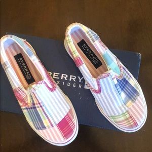 Sperry Striper Slip On Girls 12.5